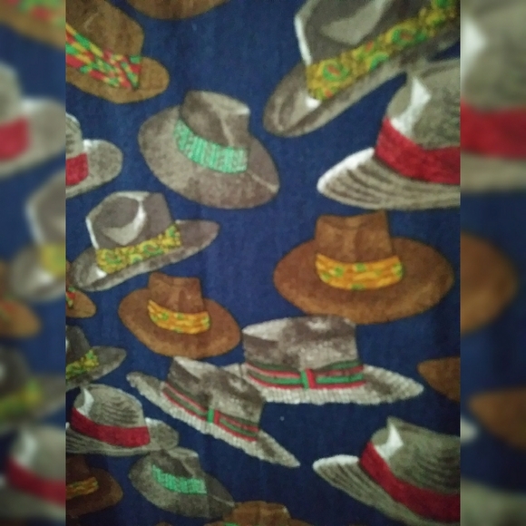 Mens VTG Tango by by Max Raab all over print Hat design Button up sz XL - Picture 3 of 3